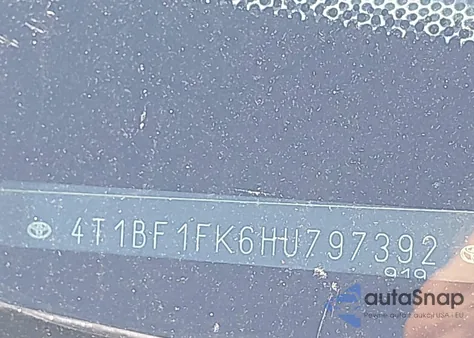 2017 Toyota Camry Xle from USA, damaged, VIN 4T1BF1FK6HU797392